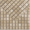 Classic Light Tumbled & Unfilled Travertine Mosaic Sample